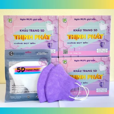 Khẩu Trang 5D Thịnh Phát 3 Lớp Kháng Khuẩn Chống Giọt Bắn - Giảm 18% Chỉ 290.000đ 18 Khẩu Trang 5D Thịnh Phát 3 Lớp Kháng Khuẩn Chống Giọt Bắn - Giảm 18% Chỉ 290.000đ 18