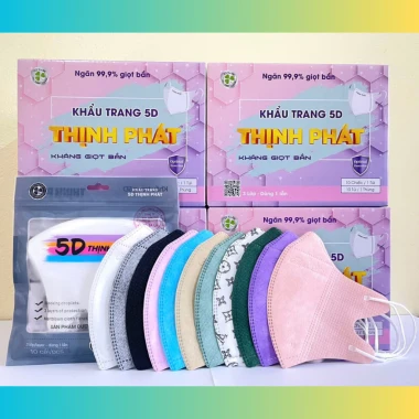 Khẩu Trang 5D Thịnh Phát 3 Lớp Kháng Khuẩn Chống Giọt Bắn - Giảm 18% Chỉ 290.000đ 24 Khẩu Trang 5D Thịnh Phát 3 Lớp Kháng Khuẩn Chống Giọt Bắn - Giảm 18% Chỉ 290.000đ 24