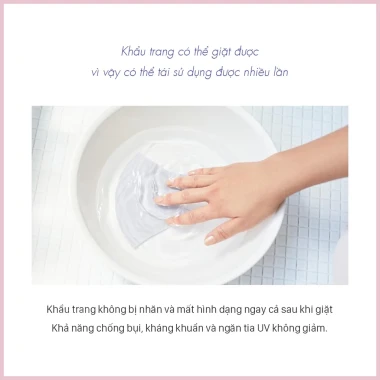 Khẩu Trang Vải 3D Pastel Mask Nhật Bản Chống Bụi Mịn & Nắng Giá Chỉ 7.999đ 6