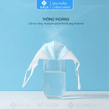 Khẩu trang y tế 5D Xuân Lai, 500 Chiếc Khẩu trang XL MASK Dành Cho Người Lớn 3 Lớp Vải Kháng Khuẩn 3