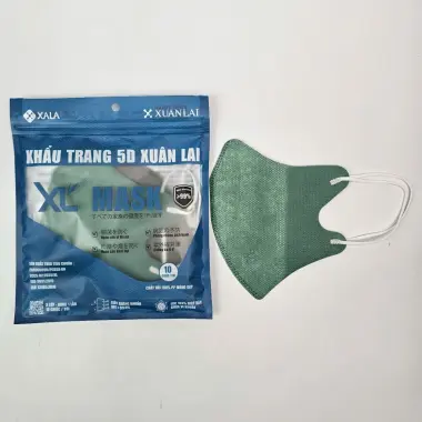 Khẩu trang y tế 5D Xuân Lai, 500 Chiếc Khẩu trang XL MASK Dành Cho Người Lớn 3 Lớp Vải Kháng Khuẩn 15