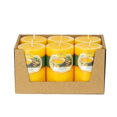 Khay 6 nến thơm tròn D5H8 Miss Candle 12 màu, tùy chọn mùi, 5x8 cm FTRAMART
