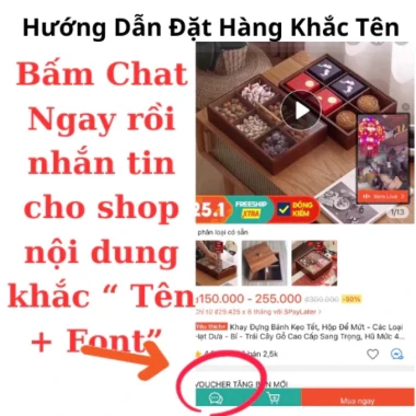 Khay đựng bánh kẹo Tết 2.026 khắc tên theo yêu cầu - hộp mứt, hạt dưa, bí, trái cây, giảm giá
