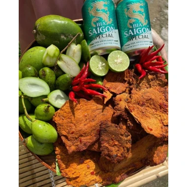 Khô bò miếng giòn cay Hồng Ngự Thanh Chì 500g thơm ngon chất lượng giảm giá 450.000 5 Khô bò miếng giòn cay Hồng Ngự Thanh Chì 500g thơm ngon chất lượng giảm giá 450.000 5