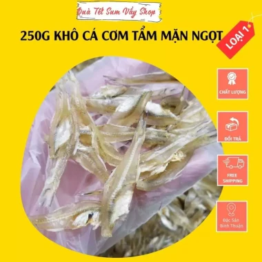 Khô Cá Cơm Trắng Tẩm Mặn Ngọt Bỏ Đầu - Thịt Thơm Ngon, Rim Ăn Cơm Thích, Giá Ưu Đãi 70k