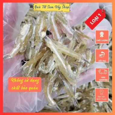 Khô Cá Cơm Trắng Tẩm Mặn Ngọt Bỏ Đầu - Thịt Thơm Ngon, Rim Ăn Cơm Thích, Giá Ưu Đãi 70k