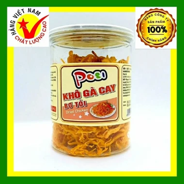Khô gà cay vị bơ tỏi PoSi 100g - Ăn vặt Hà Nội siêu ngon giá chỉ 51k 2