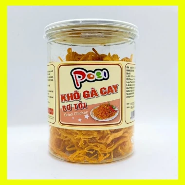 Khô gà cay vị bơ tỏi PoSi 100g - Ăn vặt Hà Nội siêu ngon giá chỉ 51k 3