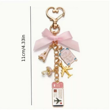 Khóa trái tim đa năng, móc khóa men, vé Kawaii Eiffel hồng - Mặt dây chuyền JURHOMIE quà tặng 2 Khóa trái tim đa năng, móc khóa men, vé Kawaii Eiffel hồng - Mặt dây chuyền JURHOMIE quà tặng 2