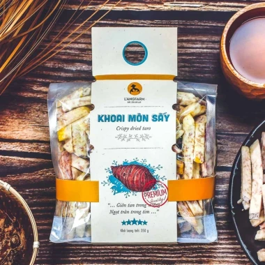 Khoai Môn Sấy Giòn Langfarm Đà Lạt - Đặc Sản Ăn Vặt Nông Sản Giá Chỉ 89k 4 Khoai Môn Sấy Giòn Langfarm Đà Lạt - Đặc Sản Ăn Vặt Nông Sản Giá Chỉ 89k 4