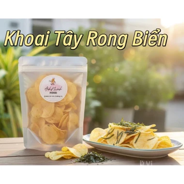 Khoai Tây Rong Biển Đà Lạt 100g - Giòn Tan Thơm Ngon Giá Tốt 40k 2 Khoai Tây Rong Biển Đà Lạt 100g - Giòn Tan Thơm Ngon Giá Tốt 40k 2