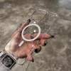 [Không bao giờ chuyển sang màu vàng] Màu sa mạc cho iPhone 17 16 Pro Max Siêu mỏng có kính máy ảnh Vỏ từ tính cho iPhone 15 14 13 12 11 Pro Max Plus 16E Air Ốp điện thoại PC cứng chống sốc trong suốt 4