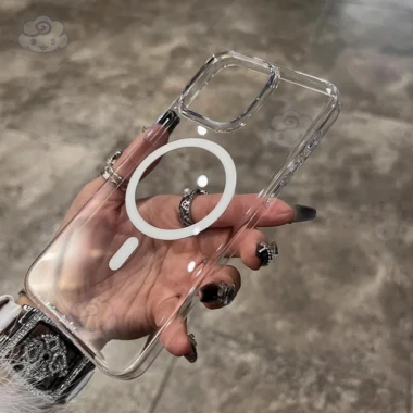 [Không bao giờ chuyển sang màu vàng] Màu sa mạc cho iPhone 17 16 Pro Max Siêu mỏng có kính máy ảnh Vỏ từ tính cho iPhone 15 14 13 12 11 Pro Max Plus 16E Air Ốp điện thoại PC cứng chống sốc trong suốt 4