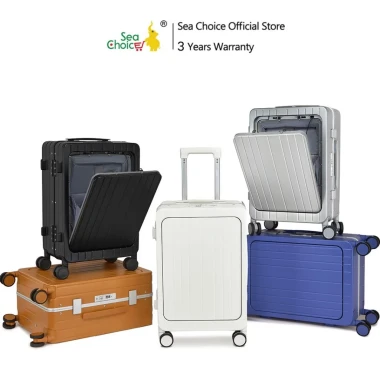 Khung nhôm Vali Hành lý Sea Choice 2040 size 20''24'28'' nhựa PC có Cổng USB Giá để cốc Khoá TSA & day kéo YKK chống bể 2 Khung nhôm Vali Hành lý Sea Choice 2040 size 20''24'28'' nhựa PC có Cổng USB Giá để cốc Khoá TSA & day kéo YKK chống bể 2