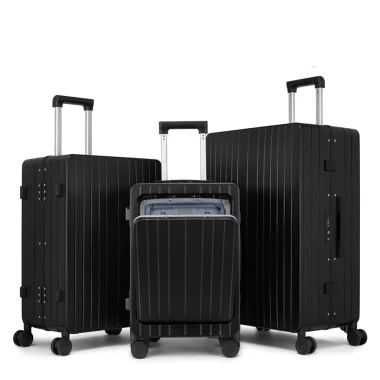 Khung nhôm Vali Hành lý Sea Choice 2040 size 20''24'28'' nhựa PC có Cổng USB Giá để cốc Khoá TSA & day kéo YKK chống bể 11 Khung nhôm Vali Hành lý Sea Choice 2040 size 20''24'28'' nhựa PC có Cổng USB Giá để cốc Khoá TSA & day kéo YKK chống bể 11
