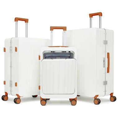 Khung nhôm Vali Hành lý Sea Choice 2040 size 20''24'28'' nhựa PC có Cổng USB Giá để cốc Khoá TSA & day kéo YKK chống bể 16 Khung nhôm Vali Hành lý Sea Choice 2040 size 20''24'28'' nhựa PC có Cổng USB Giá để cốc Khoá TSA & day kéo YKK chống bể 16