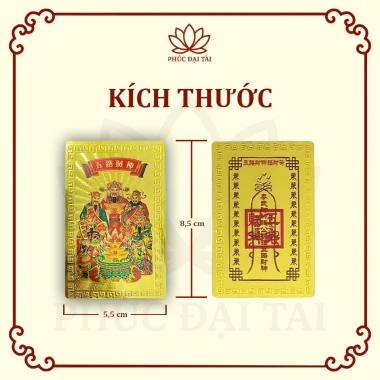 Kim bài Ngũ Lộ Thần Tài Mạ Vàng - Khai cung Tài Lộc, Thịnh Vượng chỉ 86k 5