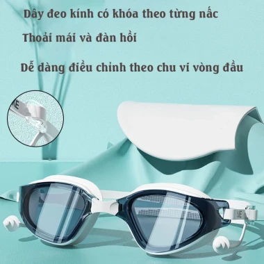 Kính Bơi Nam Nữ Cao Cấp Chống Thấm Nước UV - Dây Điều Chỉnh M5 Giá Cực Sốc 149k 2