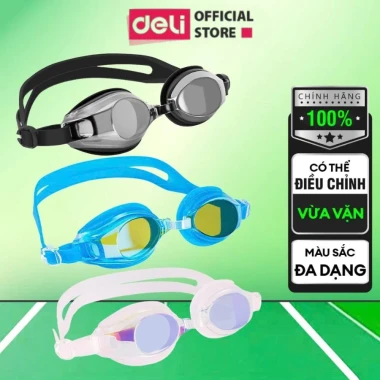 Kính Bơi Người Lớn Trẻ Em Deli Agnite Chống UV Bảo Vệ Mắt Giá Rẻ 70k 2