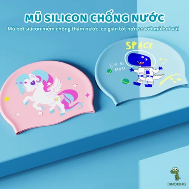 Kính Bơi Trẻ Em DINOKING Chống Mờ Cao Cấp - Combo Kính Mũ Bơi Cho Bé Trai Gái Giá Rẻ 65k 8