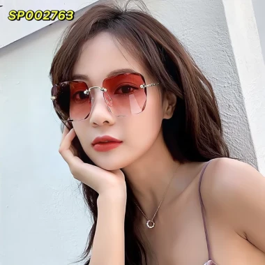 Kính Mát Nữ Gọng Vuông Không Viền Thời Trang Giảm 22% còn 24.237đ