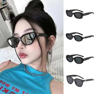 Kính Râm Thời Trang Nam Nữ Khuy Sao 4 Cánh - Kính Mát Chống Nắng Đi Biển Giá Rẻ 35.000đ