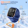 Kiumo Đồng Hồ Trẻ Em 4G GPS SOS Video HD Camera Kép Chống Nước Theo Dõi Sức Khỏe Cho Bé Trai Và Bé Gái 6-18 Tuổi 4