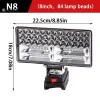 Kuzhen Cho Makita 18V Pin Li-ion LED Đèn Làm Việc 3 / 4 Inch Đèn Pin Di Động Khẩn Cấp Đèn Lũ Đèn Cắm Trại HOT 9