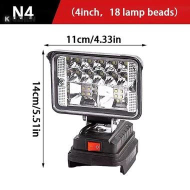 Kuzhen Cho Makita 18V Pin Li-ion LED Đèn Làm Việc 3 / 4 Inch Đèn Pin Di Động Khẩn Cấp Đèn Lũ Đèn Cắm Trại HOT 10 Kuzhen Cho Makita 18V Pin Li-ion LED Đèn Làm Việc 3 / 4 Inch Đèn Pin Di Động Khẩn Cấp Đèn Lũ Đèn Cắm Trại HOT 10