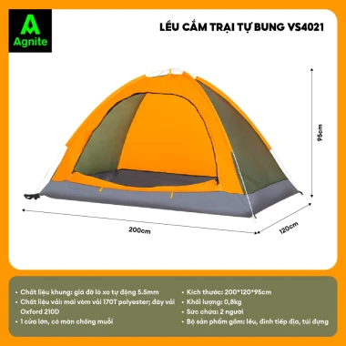 Lều Cắm Trại Agnite Tự Bung Chống Nước Thoáng Khí Giá Rẻ 328500đ 12 Lều Cắm Trại Agnite Tự Bung Chống Nước Thoáng Khí Giá Rẻ 328500đ 12