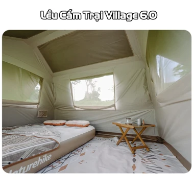 Lều cắm trại Naturehike Village 6.0 tự bung 2 lớp siêu rộng giá rẻ 9