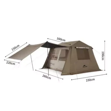 Lều cắm trại Naturehike Village 6.0 tự bung 2 lớp siêu rộng giá rẻ 11