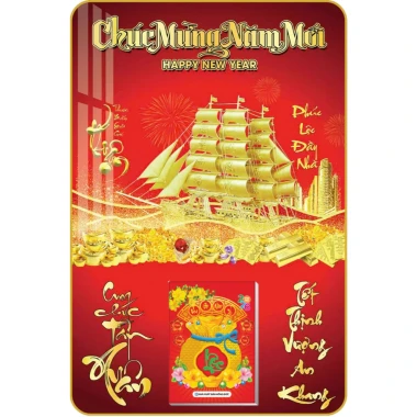 [LỊCH TẾT 2.026] Lịch Thuận Buồm Xuôi Gió - Lịch Treo Tường Laminate Tráng Gương 2.026 (40x60 cm) 5