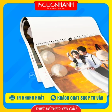 Lịch Tết 2.026 Treo Tường Đẹp Đóng Lò Xo 7 Tờ In Hình Theo Yêu Cầu InCucNhanh 3