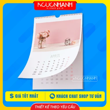 Lịch Tết 2.026 Treo Tường Đẹp Đóng Lò Xo 7 Tờ In Hình Theo Yêu Cầu InCucNhanh 4