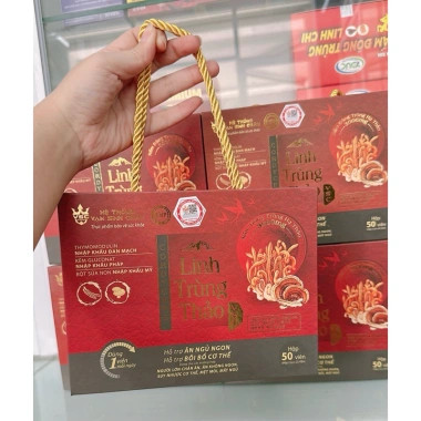 LINH TRÙNG THẢO 50 viên - Hỗ trợ ăn ngủ ngon, bồi bổ cơ thể, tăng đề kháng - Chỉ 380.000đ