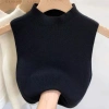 Lishuang Tank Top nữ, áo len dệt kim cổ tròn giảm béo, crop top không tay màu trơn thanh lịch 92.880₫ 5