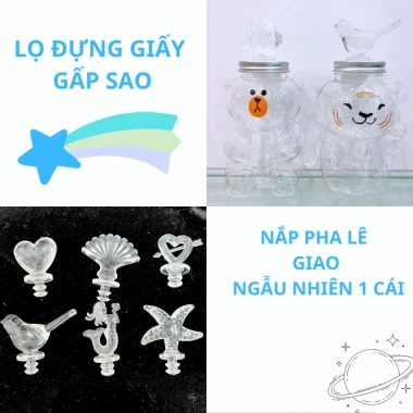 Lọ Đựng Sao Giấy Cute Hình Hạc Trái Tim - Quà Sinh Nhật Giáng Sinh Noel Ý Nghĩa - Giá Chỉ 20800đ 5 Lọ Đựng Sao Giấy Cute Hình Hạc Trái Tim - Quà Sinh Nhật Giáng Sinh Noel Ý Nghĩa - Giá Chỉ 20800đ 5