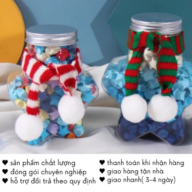 Lọ Đựng Sao Giấy Cute Hình Hạc Trái Tim - Quà Sinh Nhật Giáng Sinh Noel Ý Nghĩa - Giá Chỉ 20800đ 6 Lọ Đựng Sao Giấy Cute Hình Hạc Trái Tim - Quà Sinh Nhật Giáng Sinh Noel Ý Nghĩa - Giá Chỉ 20800đ 6