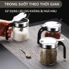 Lọ gia vị thuỷ tinh borosilicate cao cấp và an toàn, nắp phẳng bật kèm muỗng bằng inox 304 PHALEDO P-0328 5