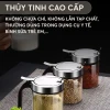 Lọ gia vị thuỷ tinh borosilicate cao cấp và an toàn, nắp phẳng bật kèm muỗng bằng inox 304 PHALEDO P-0328 6