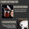 Lọ gia vị thuỷ tinh borosilicate cao cấp và an toàn, nắp phẳng bật kèm muỗng bằng inox 304 PHALEDO P-0328 7