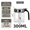 Lọ gia vị thuỷ tinh borosilicate cao cấp và an toàn, nắp phẳng bật kèm muỗng bằng inox 304 PHALEDO P-0328 10