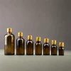 Lọ Tinh Dầu Thủy Tinh Nâu 5-100ml Giá Rẻ - Nắp Nhôm Vàng Chất Lượng Cao 5