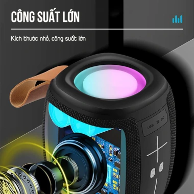 Loa Bluetooth Chống Nước KA-8.596 50W Không Dây - Bass Căng, Thời Gian Phát 5-6h