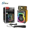 Loa karaoke Mini ZQS 14.102 Gỗ âm thanh HFI, kèm mic dây, Bluetooth, giảm còn 99k