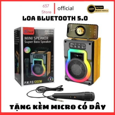Loa karaoke Mini ZQS 14.102 Gỗ âm thanh HFI, kèm mic dây, Bluetooth, giảm còn 99k 3 Loa karaoke Mini ZQS 14.102 Gỗ âm thanh HFI, kèm mic dây, Bluetooth, giảm còn 99k 3