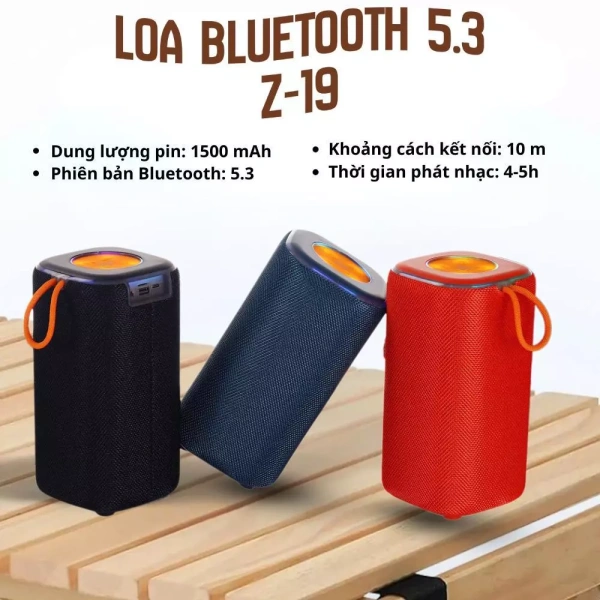 Hình ảnh sản phẩm Loa Kép Bluetooth Z19 20W Bass Căng, Bluetooth 5.3, IPX4 Chống Nước - 259.000 VNĐ