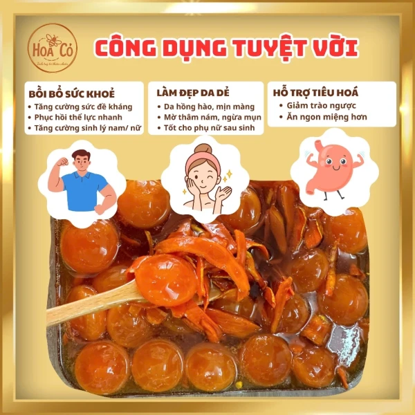 Hình ảnh sản phẩm Lòng đỏ trứng gà mix nghệ ngâm mật ong – Dưỡng da, tăng sức khoẻ, giá 260k