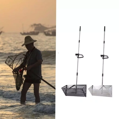 LOVIVER Cát Bọ chét Rake Lớn Sifting Cao Cấp Thép Carbon Tay Cầm Kính Thiên Văn Thú Cưng Tiện Lợi Poop Xẻng Kitty Kim Loại Cát Sifter 3
